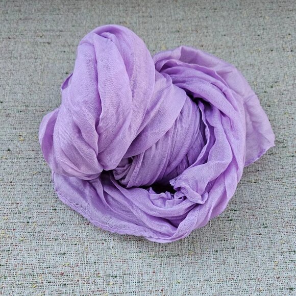 Women Scarf Light Purple Neck Band Fashion Scarf Long Scarf 60X30 inches Unbran - Picture 2 of 9